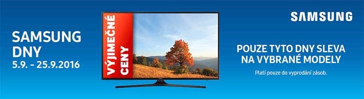 Samsung dni: časovo limitované zľavy na výkonné SMART aj klasické TV